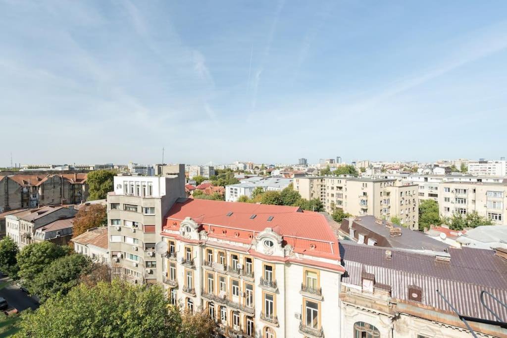 Ferienwohnung Stunning Views 3Br Sunny Flat - Amazing Terrace Bukarest Exterior foto