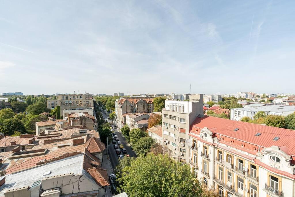 Ferienwohnung Stunning Views 3Br Sunny Flat - Amazing Terrace Bukarest Exterior foto